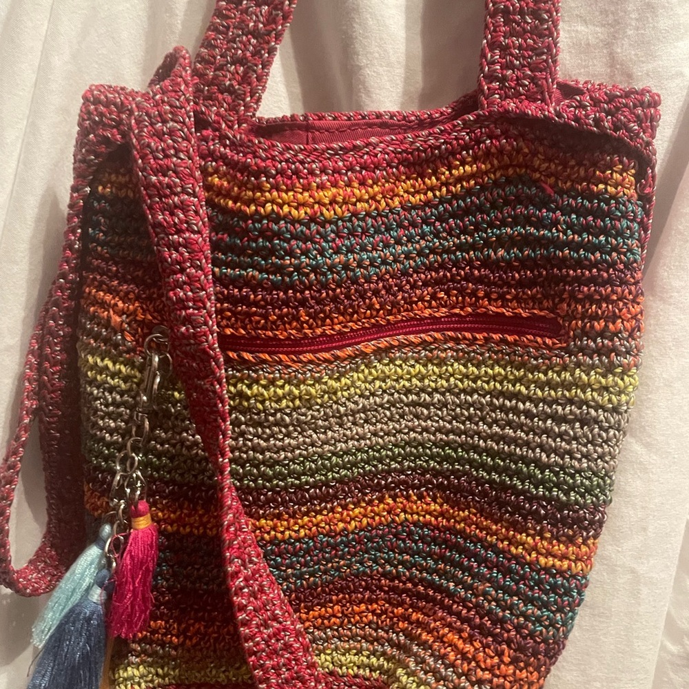 The Sak Vibrant Striped Shoulder Bag